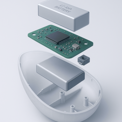 Customized plastic back cover for neck beauty device