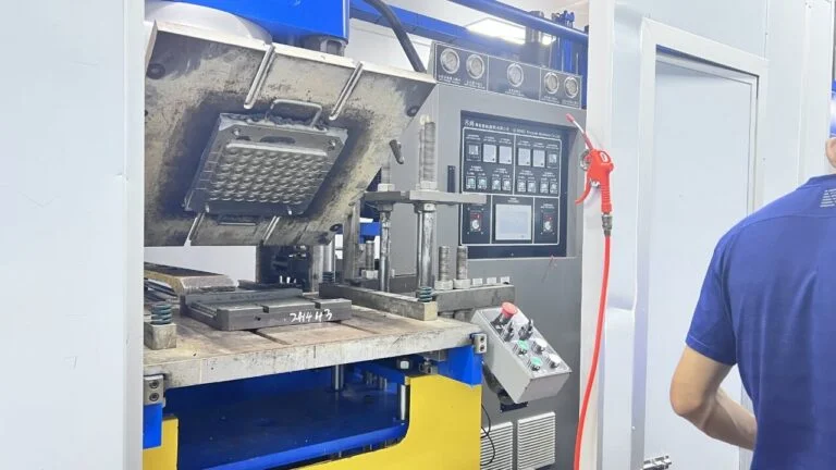 Factory workshop producing customized plastic products